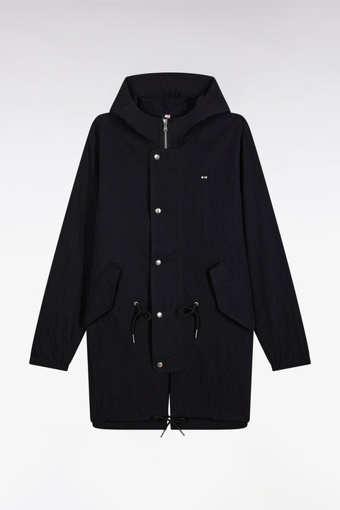 Parka légère à capuche intégrée noire - Image 2