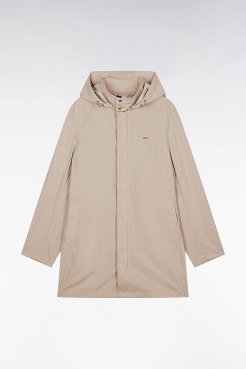 Parka à capuche intégrée beige - Image 2