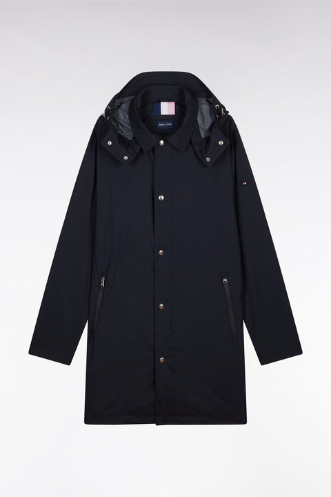 Parka à capuche amovible bleu marine - Image 2