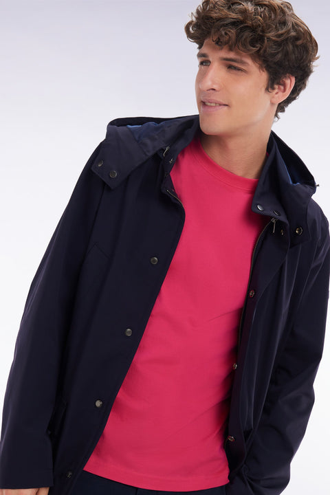 Parka à capuche bleu marine - Image 2