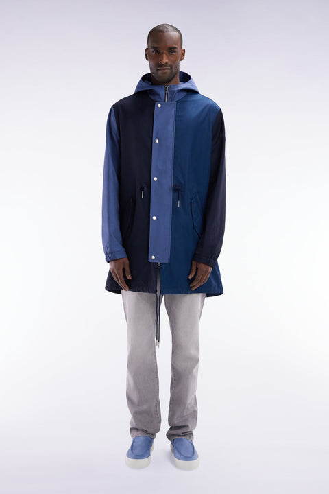 Parka unisexe zippée marine - Image 1