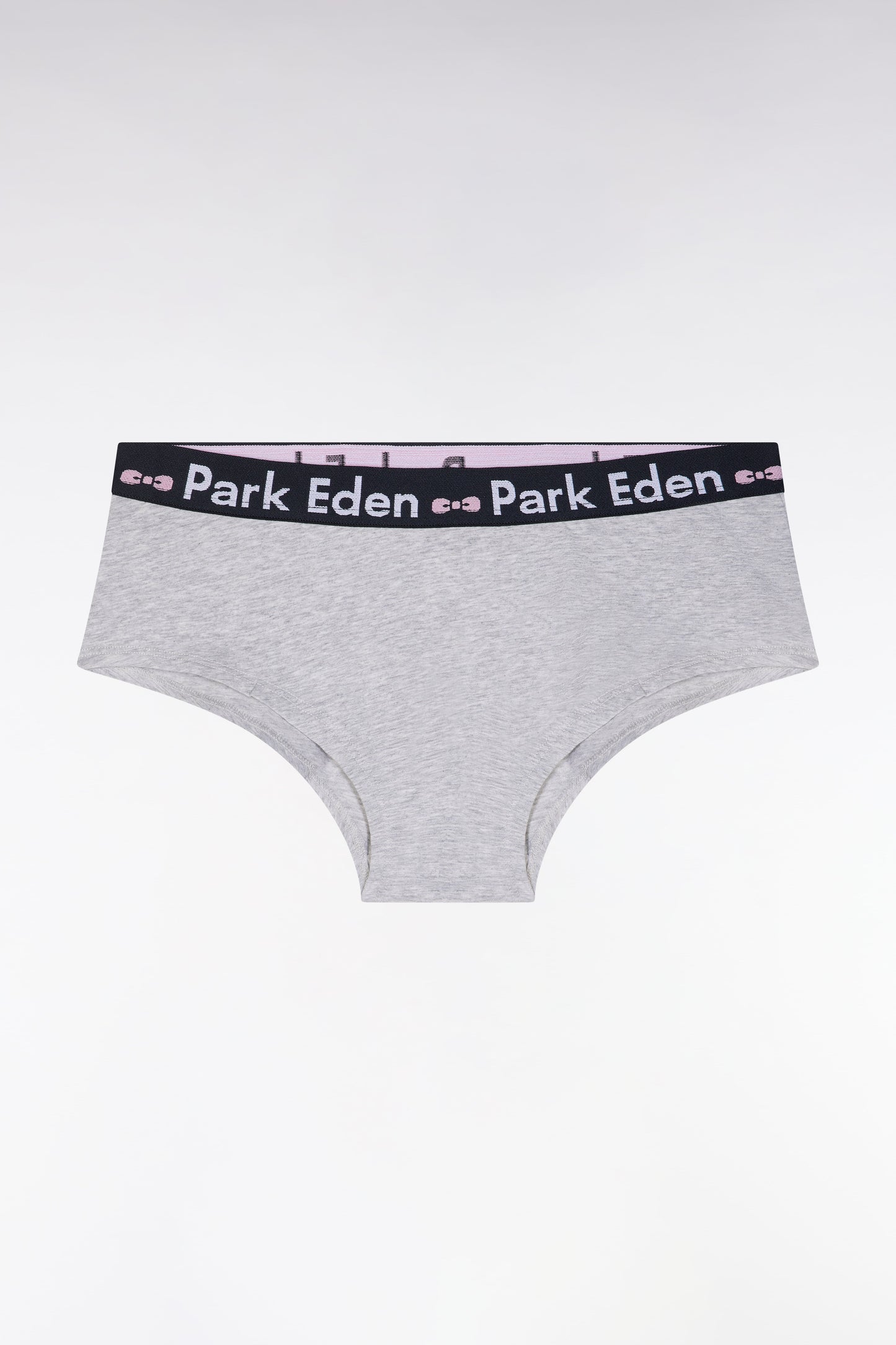 Culotte shorty en coton stretch gris