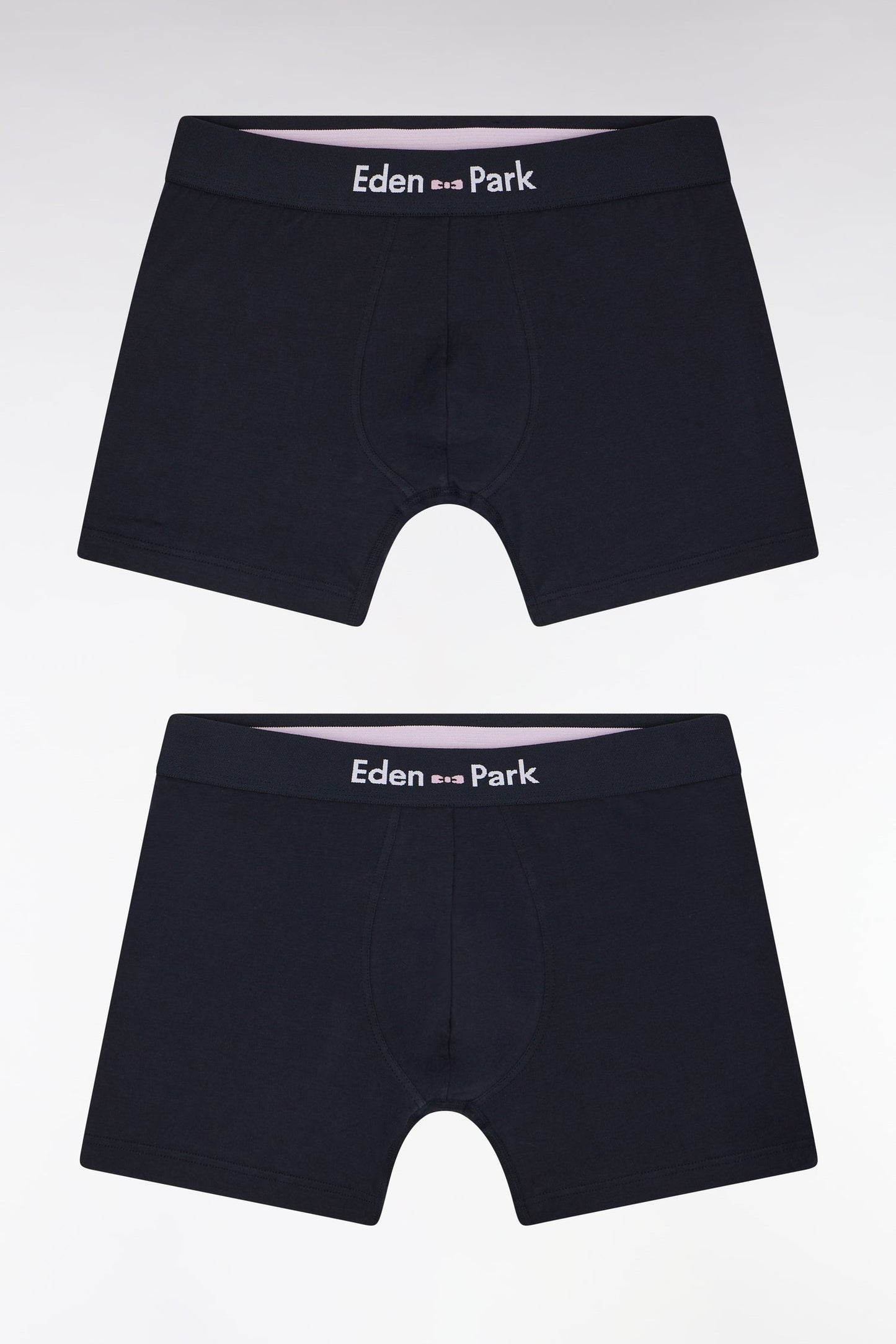 Lot de deux boxers en jersey de coton stretch marine