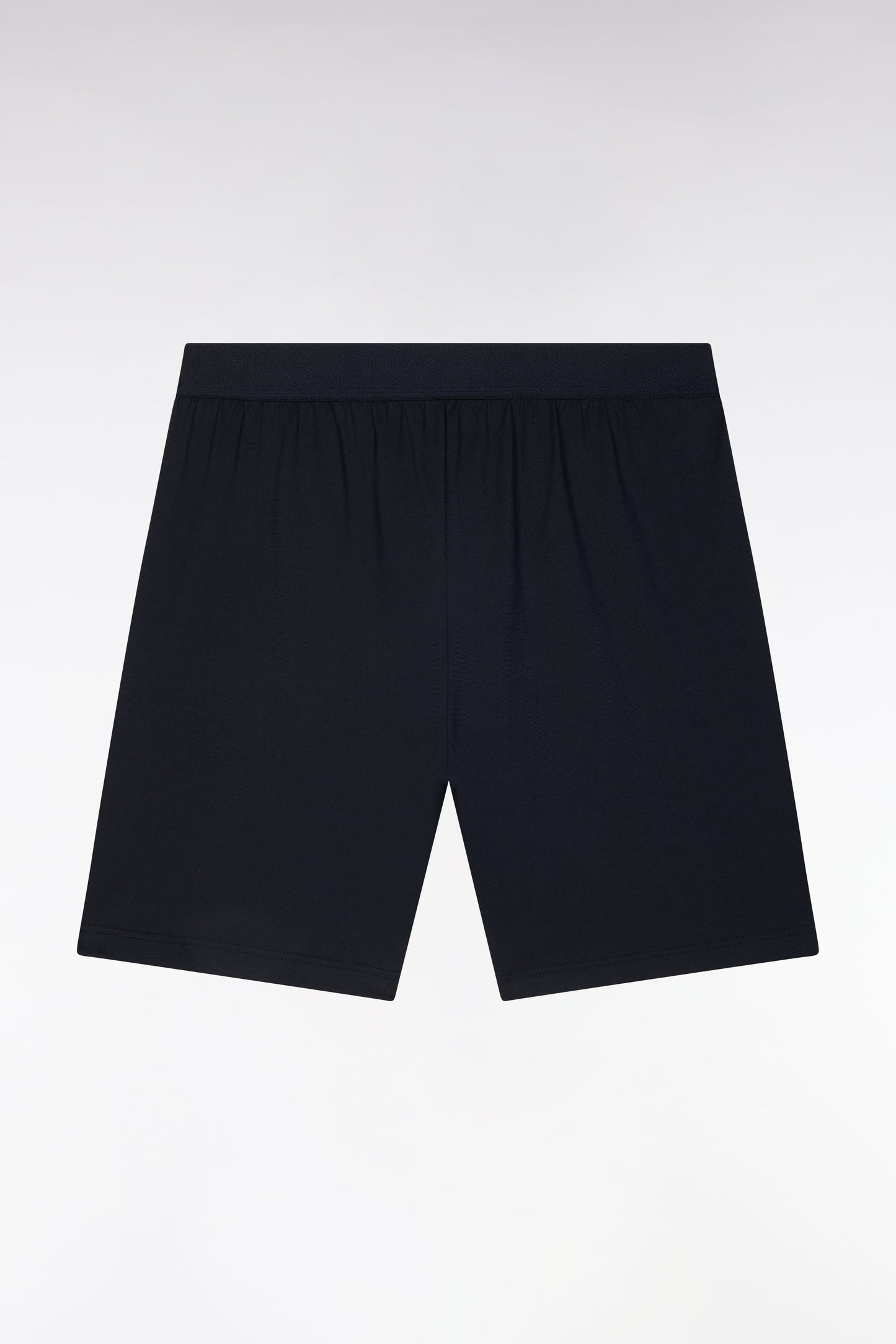 Pyjama court en jersey de coton bleu et marine