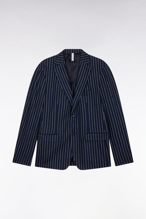 Veste de costume à rayures tennis marine coupe Modern - Image 2
