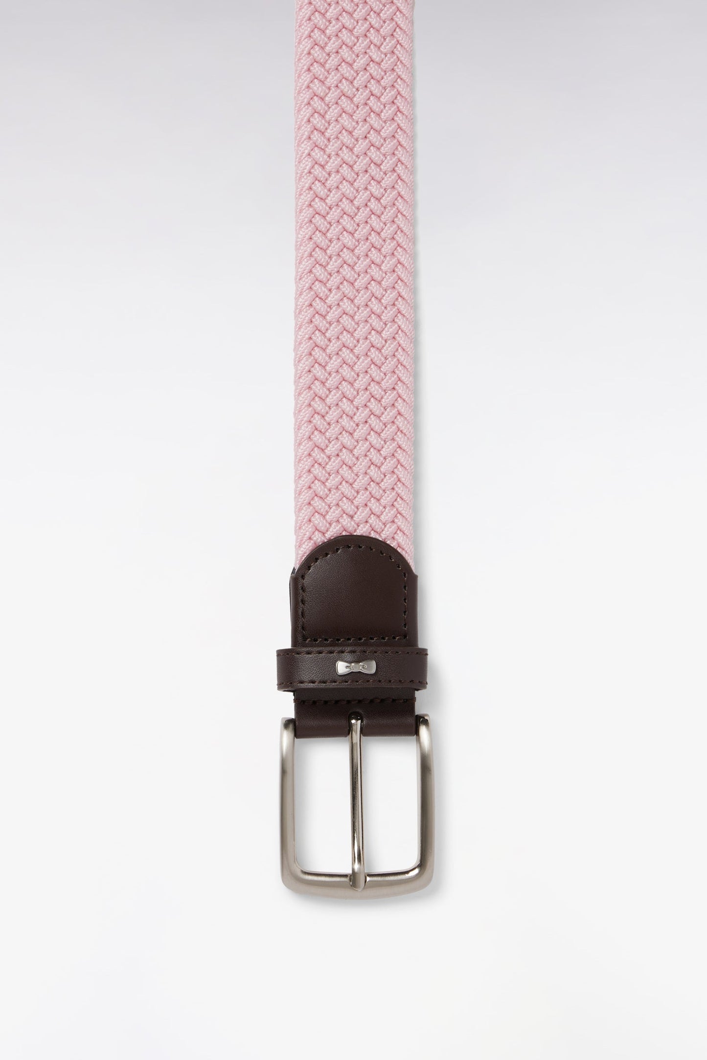 Ceinture textile élastiquée rose