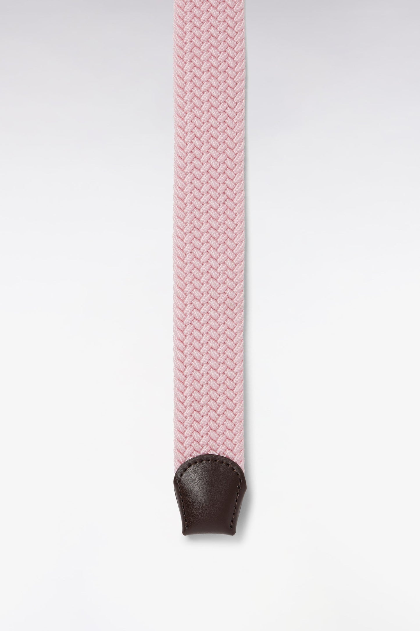 Ceinture textile élastiquée rose