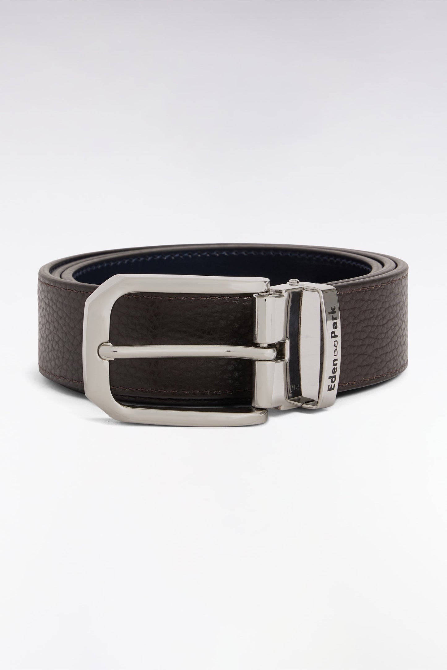 Ceinture réversible en cuir marron