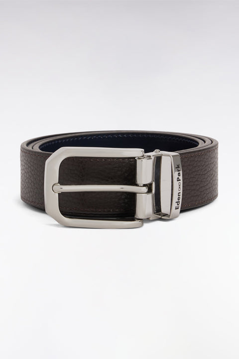 Ceinture réversible en cuir marron - Image 1