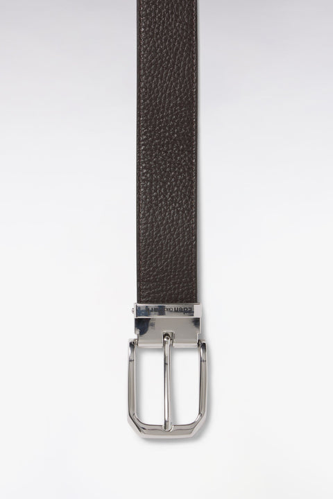 Ceinture réversible en cuir marron - Image 2