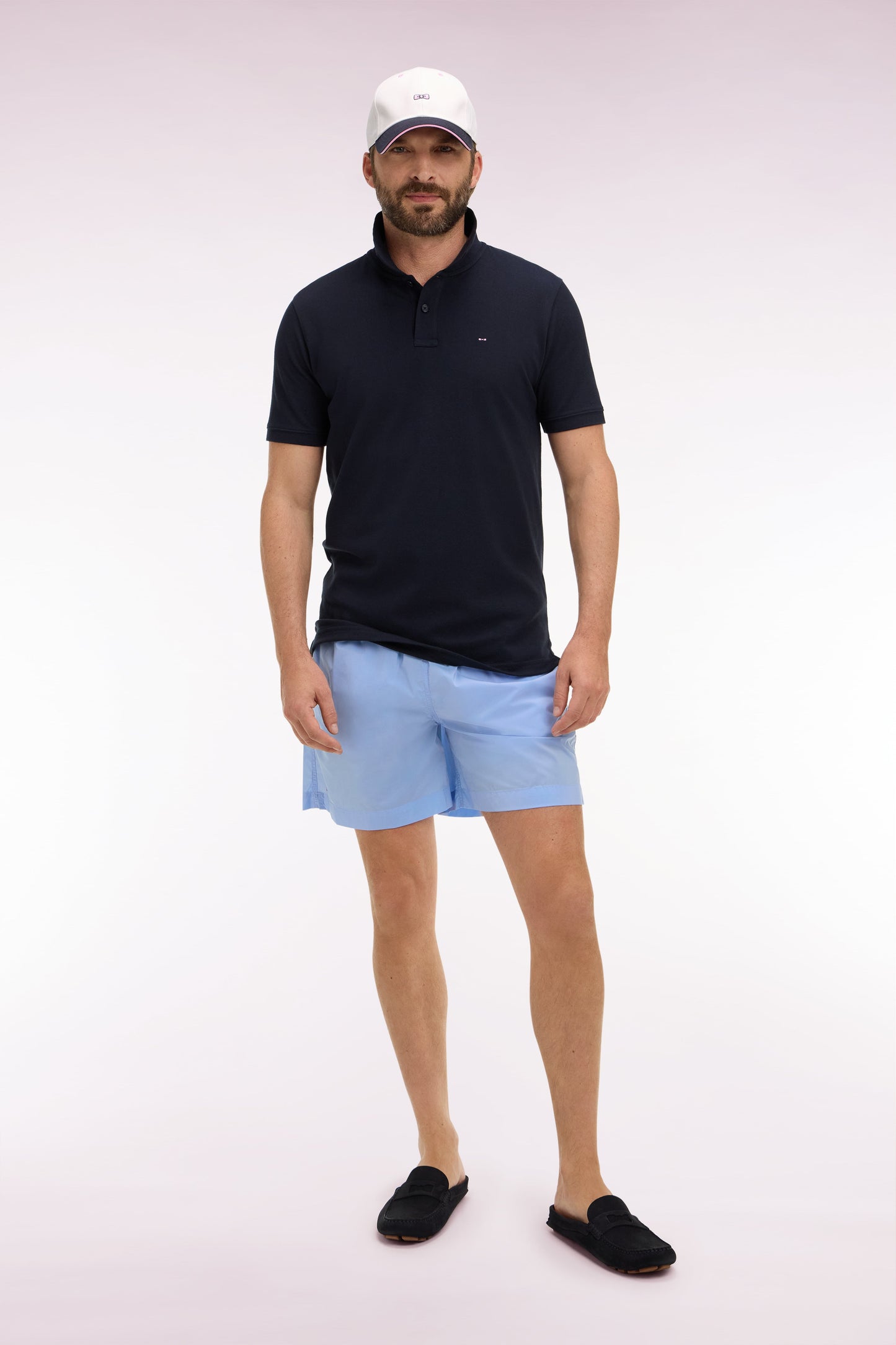 Maillot de bain uni bleu ciel