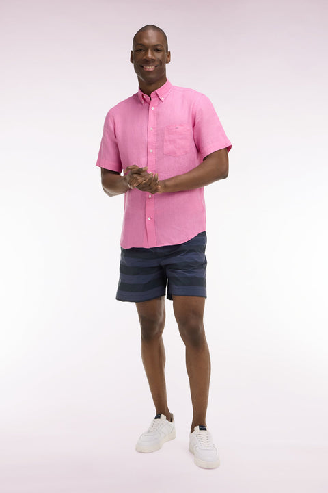 Maillot de bain à rayures marine - Image 1
