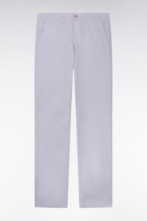 Pantalon chino regular en coton stretch gris - Image 2