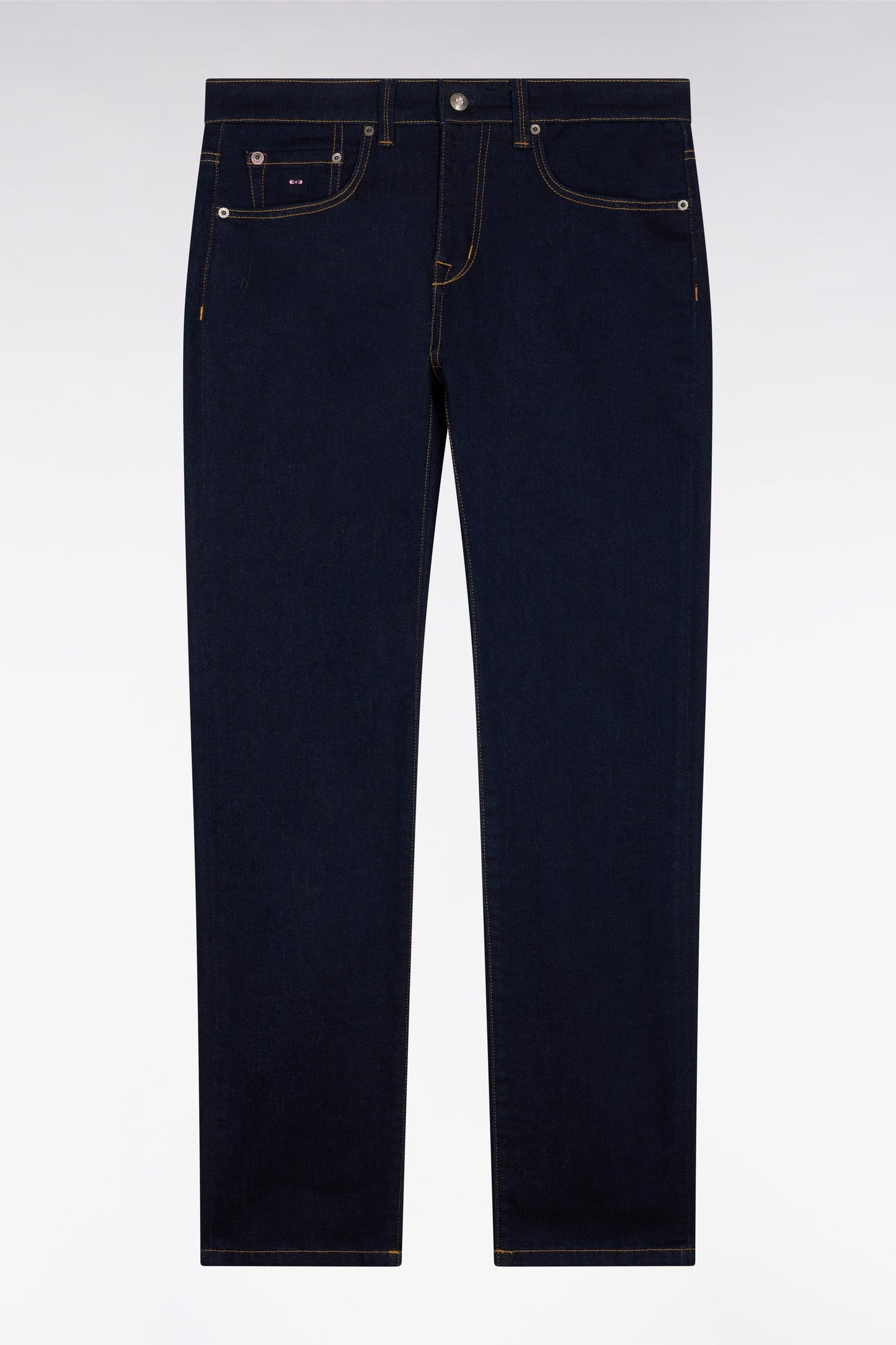 Jean en denim stretch marine one wash coupe slim