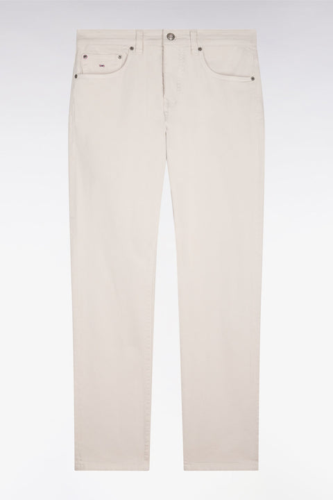 Jean en denim stretch écru coupe regular - Image 2