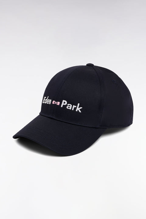 Casquette en twill de coton marine broderie Eden Park - Image 1