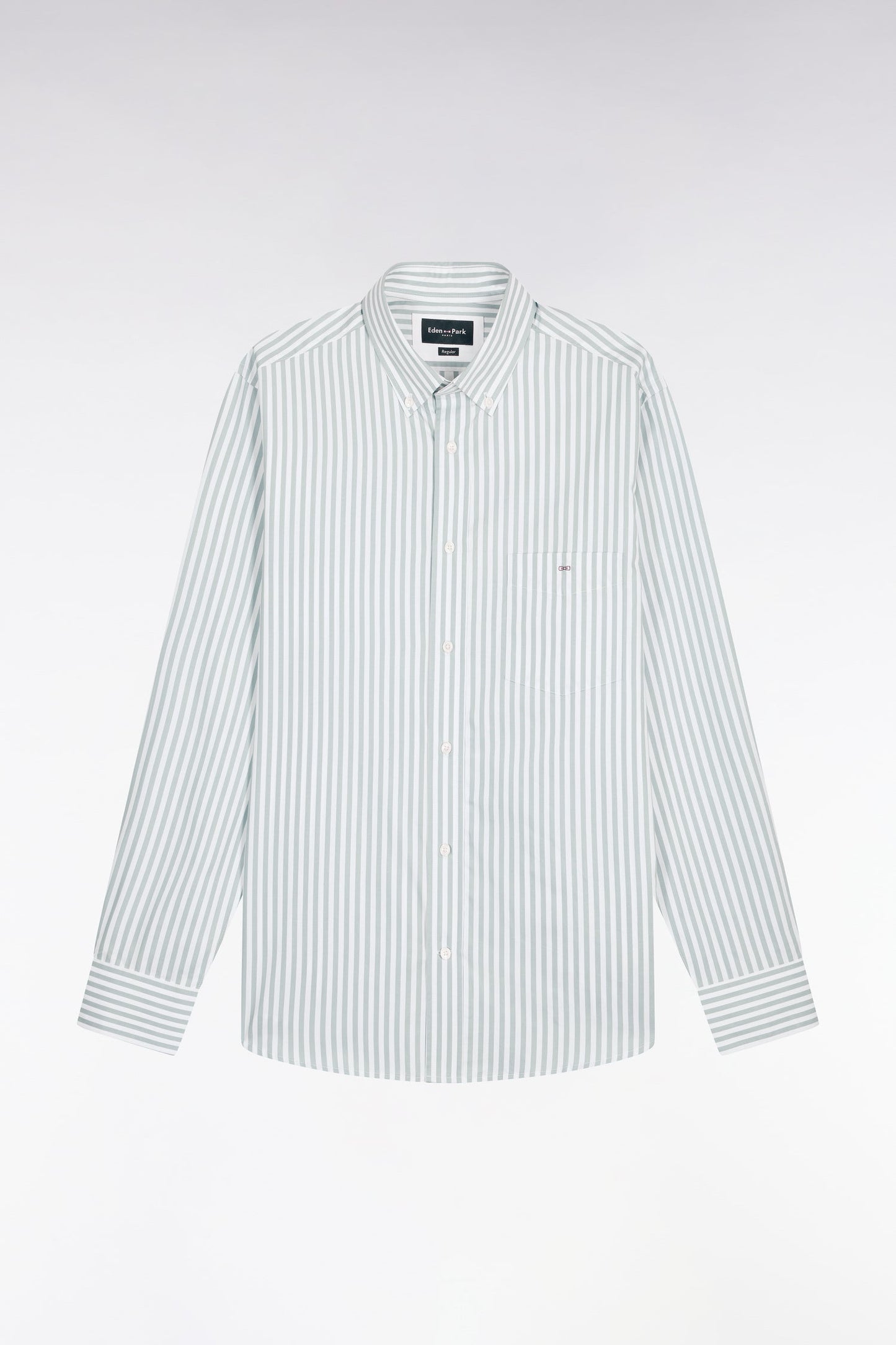 Chemise en coton ciel à rayures bâtons