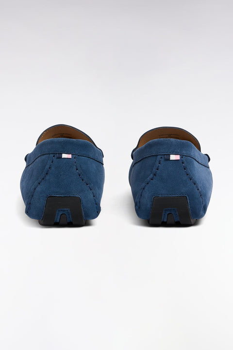 Mocassins en cuir suédé bleu - Image 3