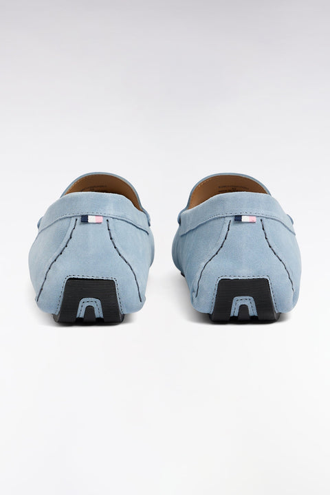 Mocassins en cuir suédé ciel - Image 3