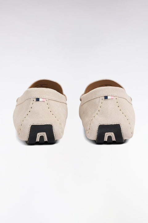Mocassins en cuir suédé écru - Image 3