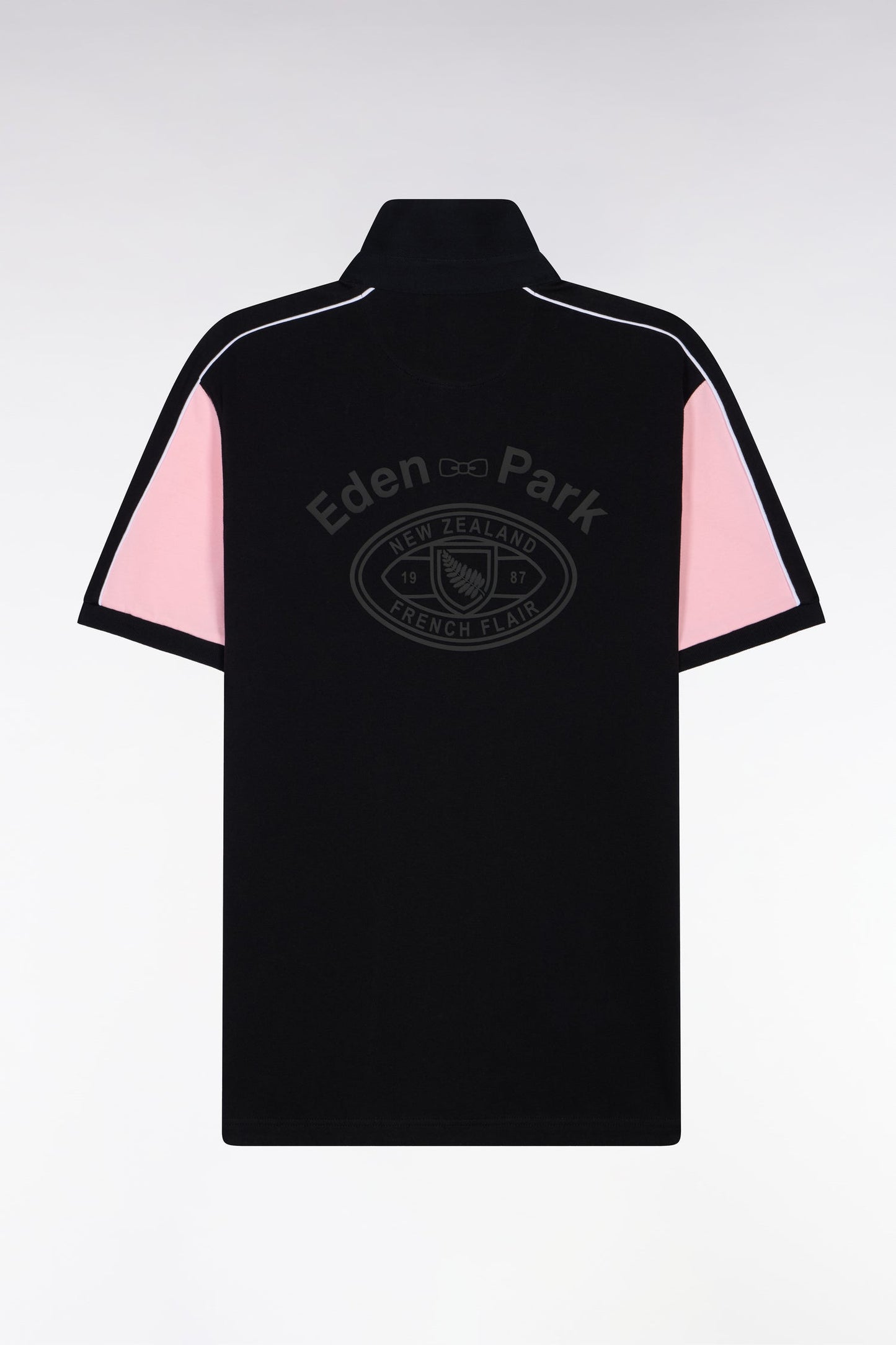 Maillot à manches courtes Nouvelle Zélande en coton rose coupe regular