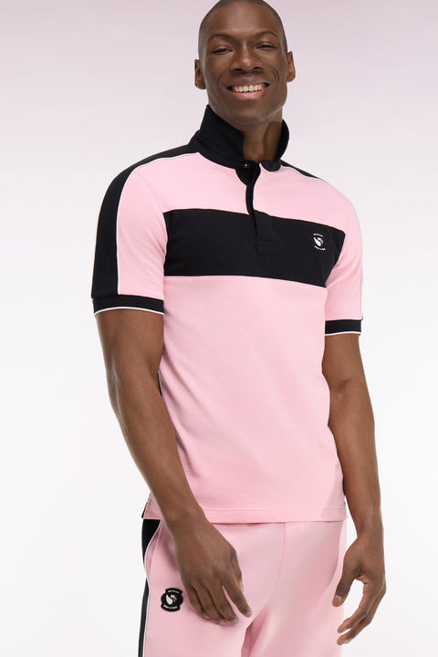 Maillot à manches courtes Nouvelle Zélande en coton rose coupe regular - Image 1