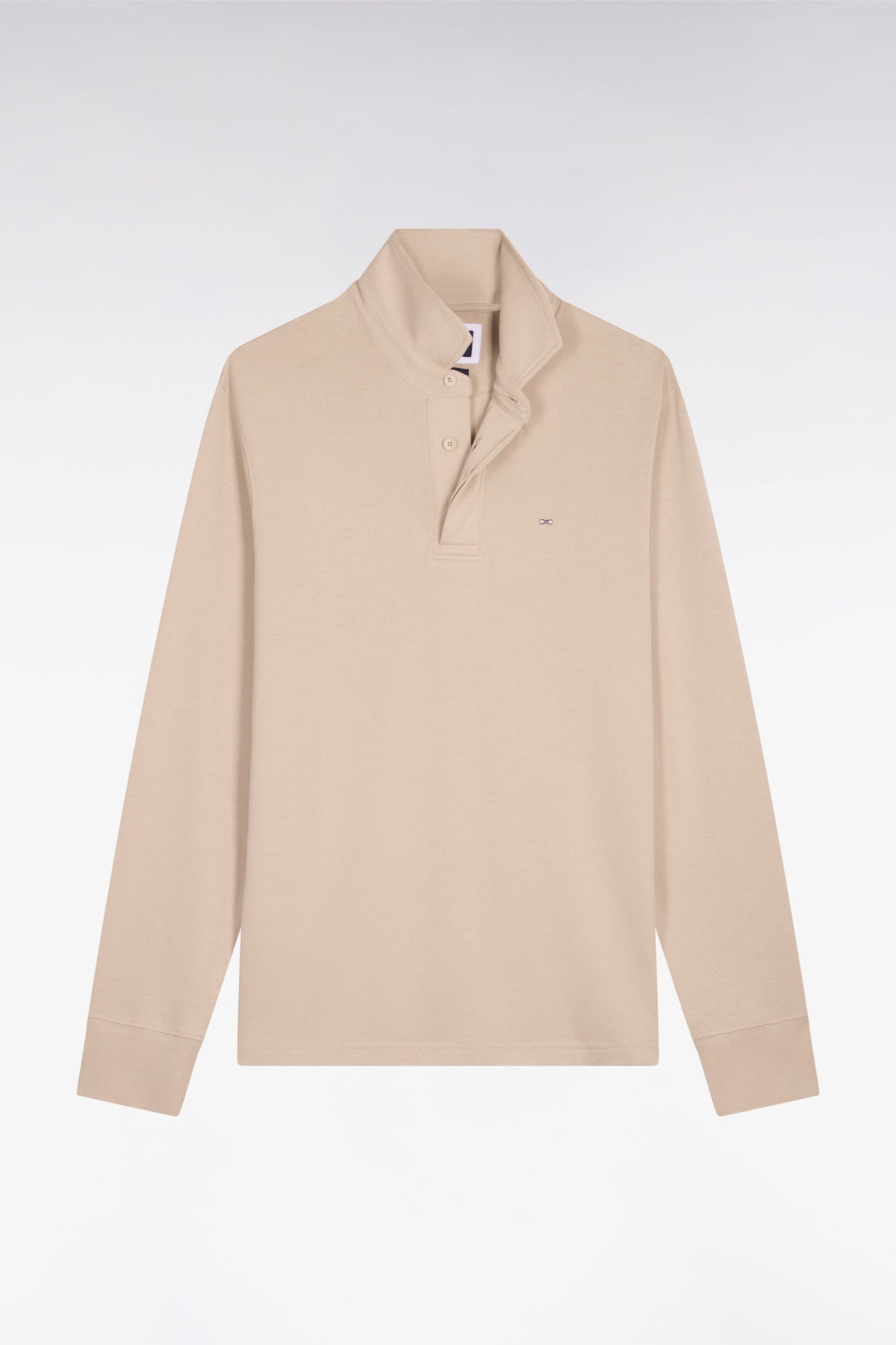 Maillot à manches longues en coton Pima beige