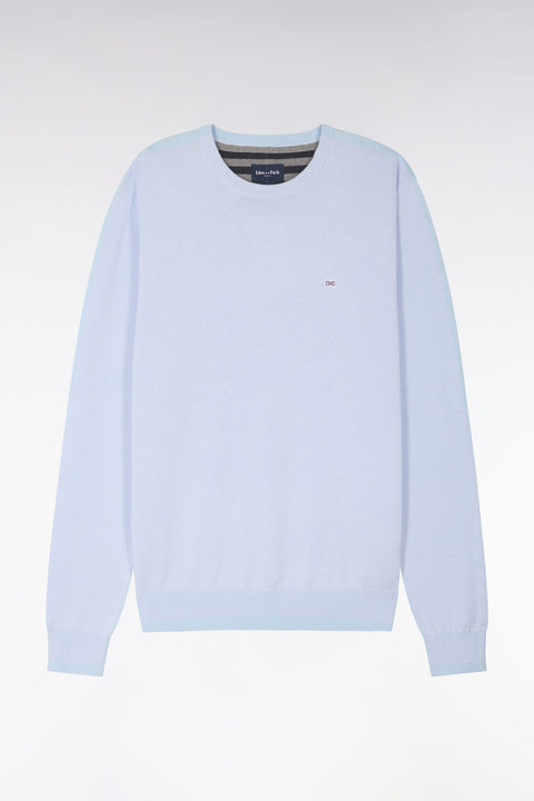 Pull col rond en coton ciel - Image 2