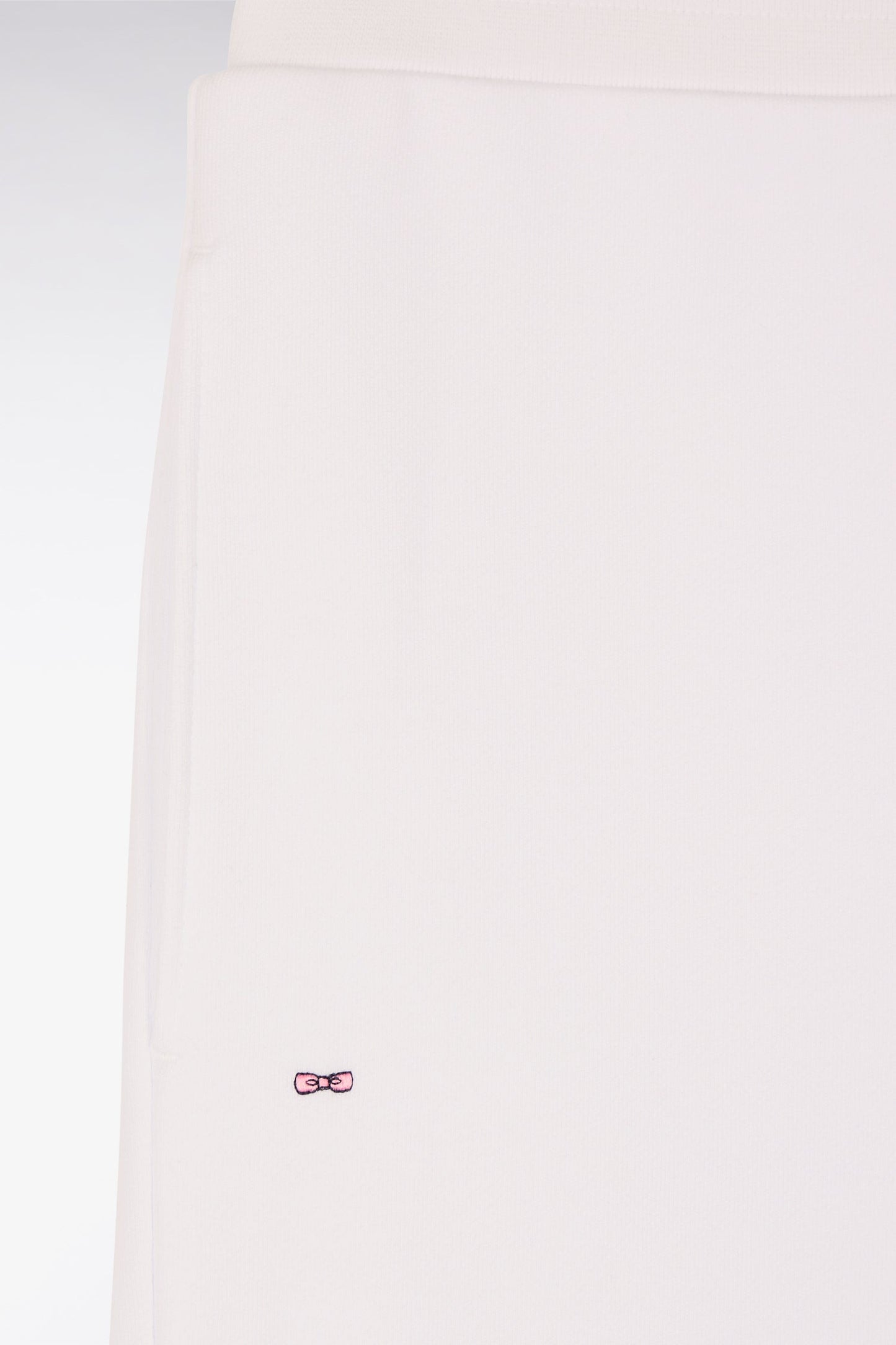 Short en molleton coton blanc