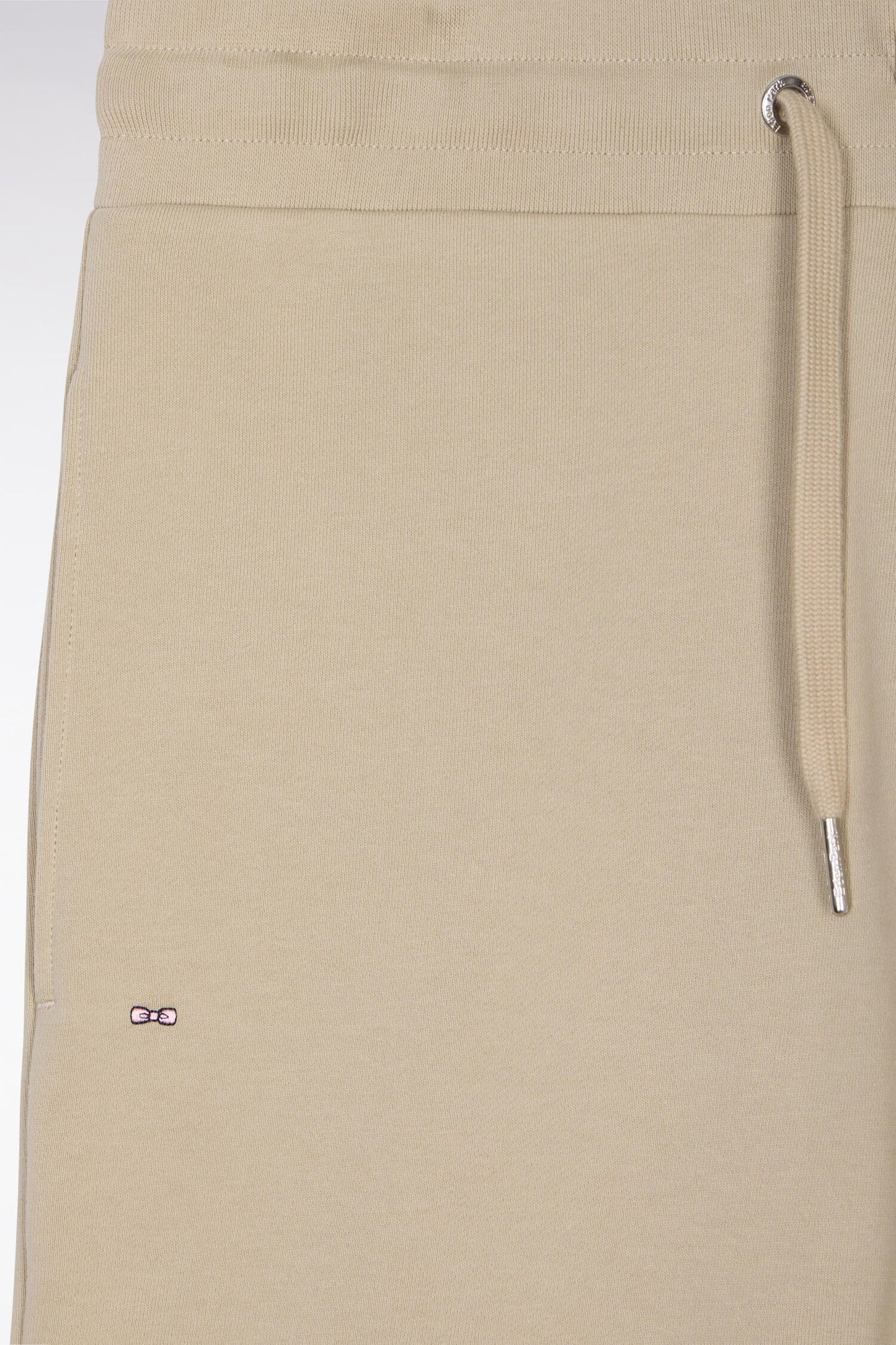 Short en molleton coton beige