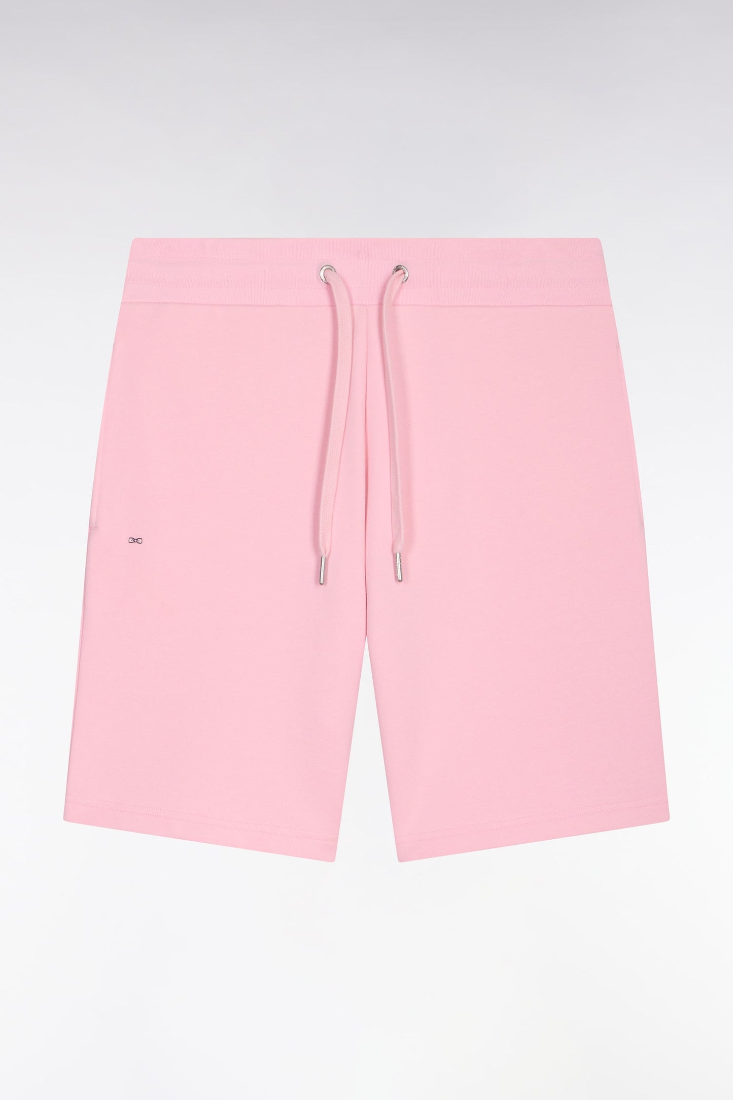 Short en molleton coton rose