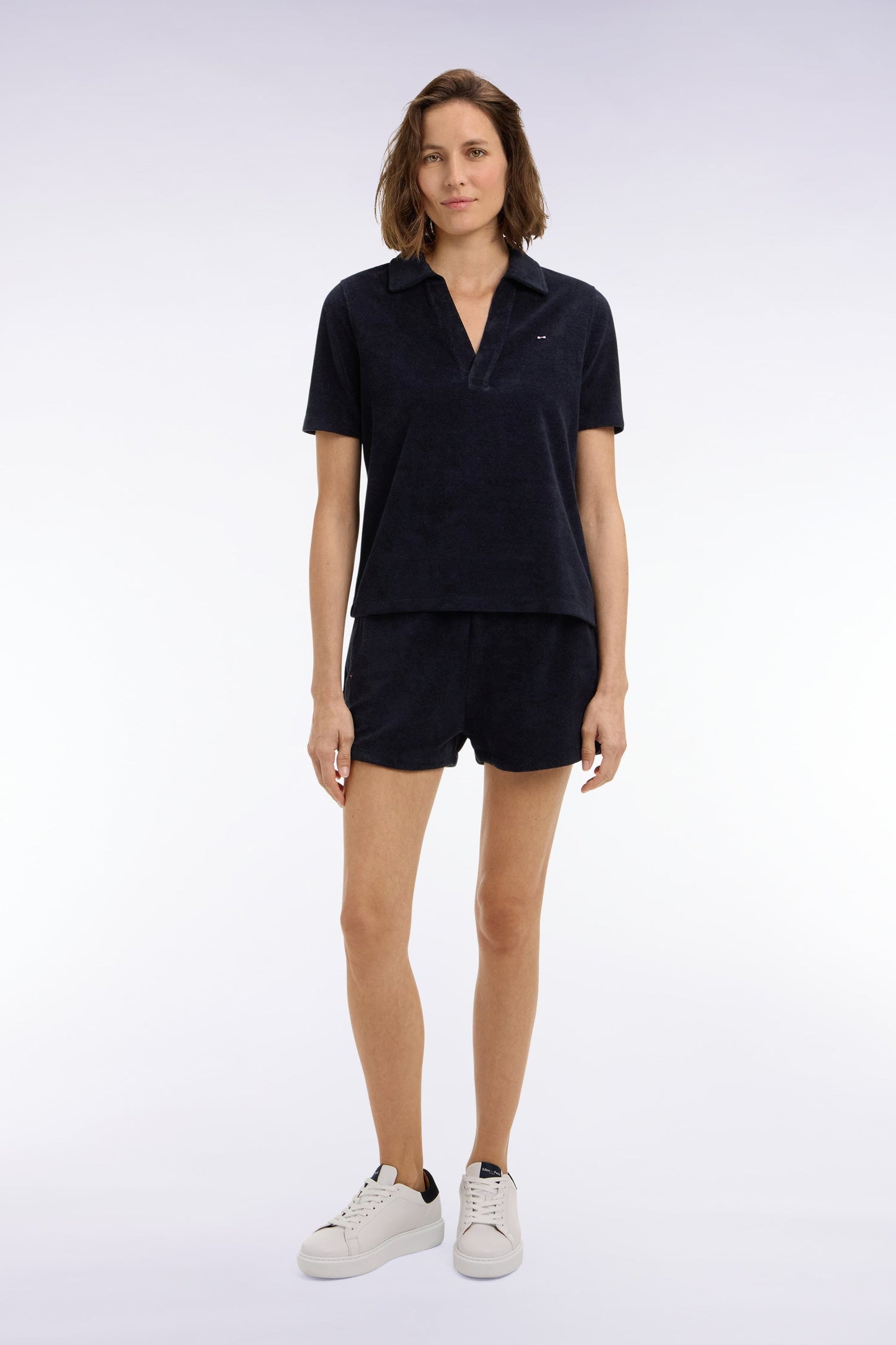 Short taille élastiqué en éponge marine coupe regular