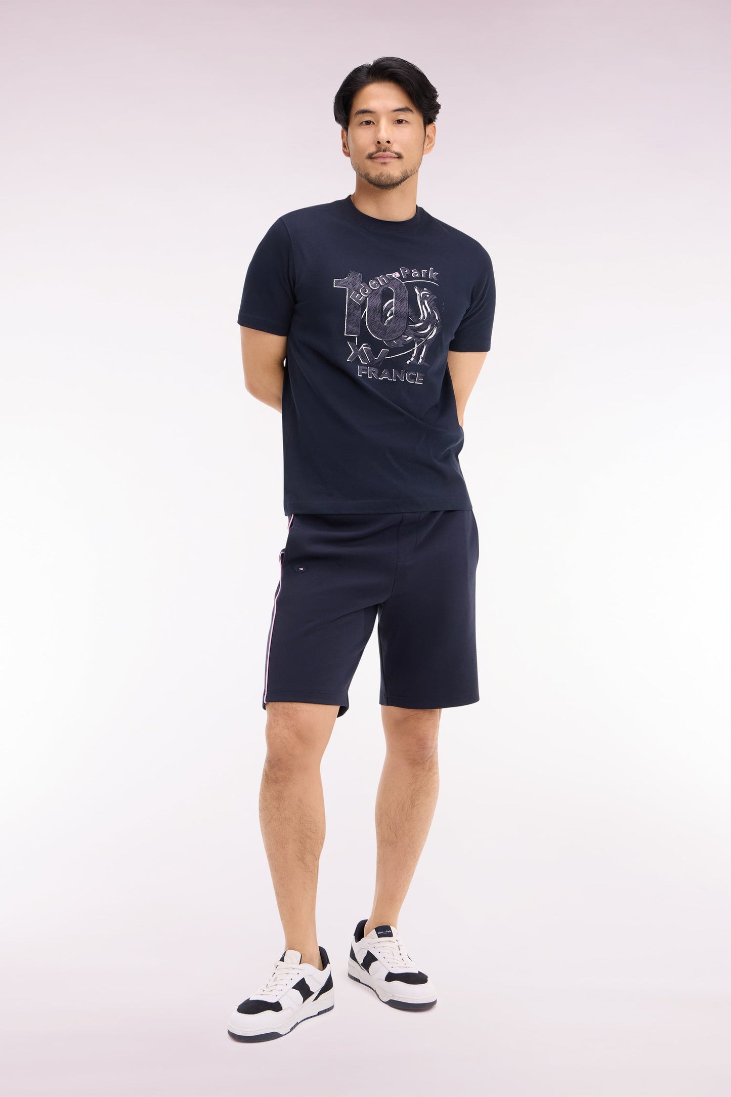 Short en molleton marine XV de France