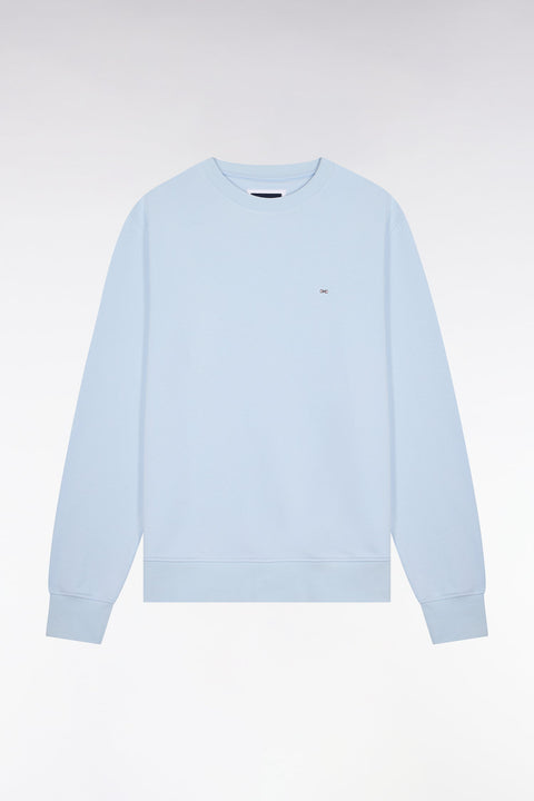 Sweatshirt uni en molleton coton bleu ciel - Image 2