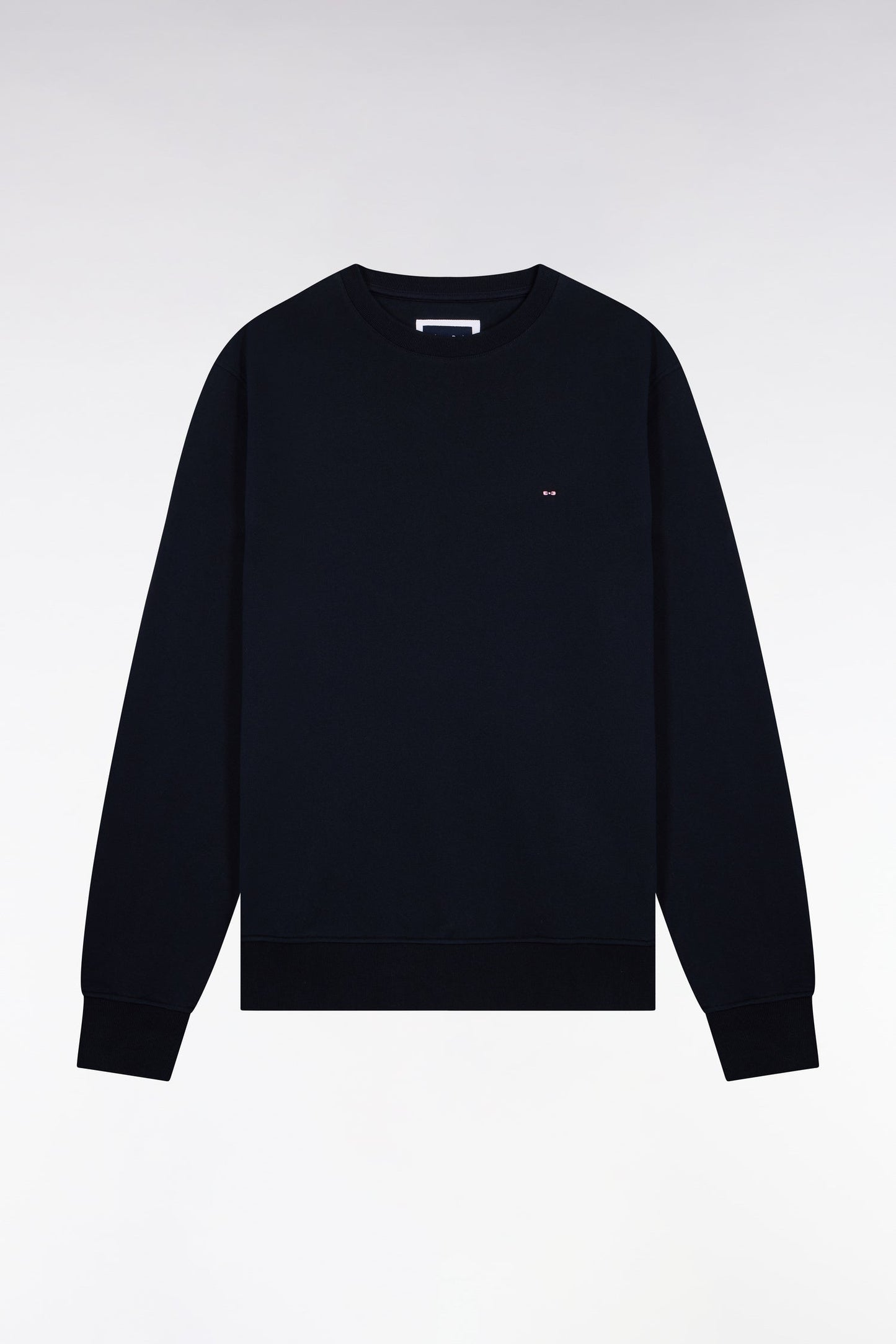 Sweatshirt en molleton coton marine