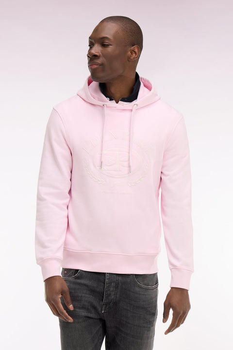Sweatshirt à capuche brodé rose - Image 3