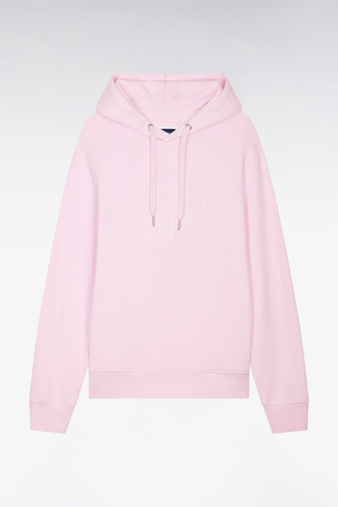 Sweatshirt à capuche brodé rose - Image 2