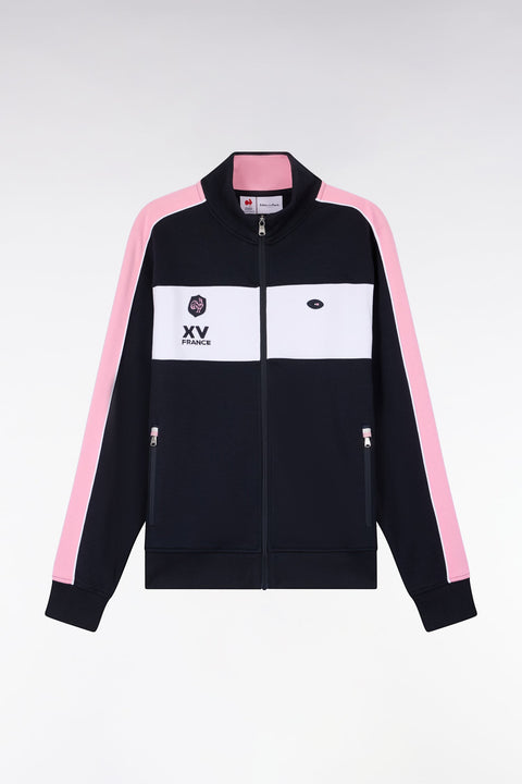 Sweatshirt zippé XV de France marine coupe regular - Image 2