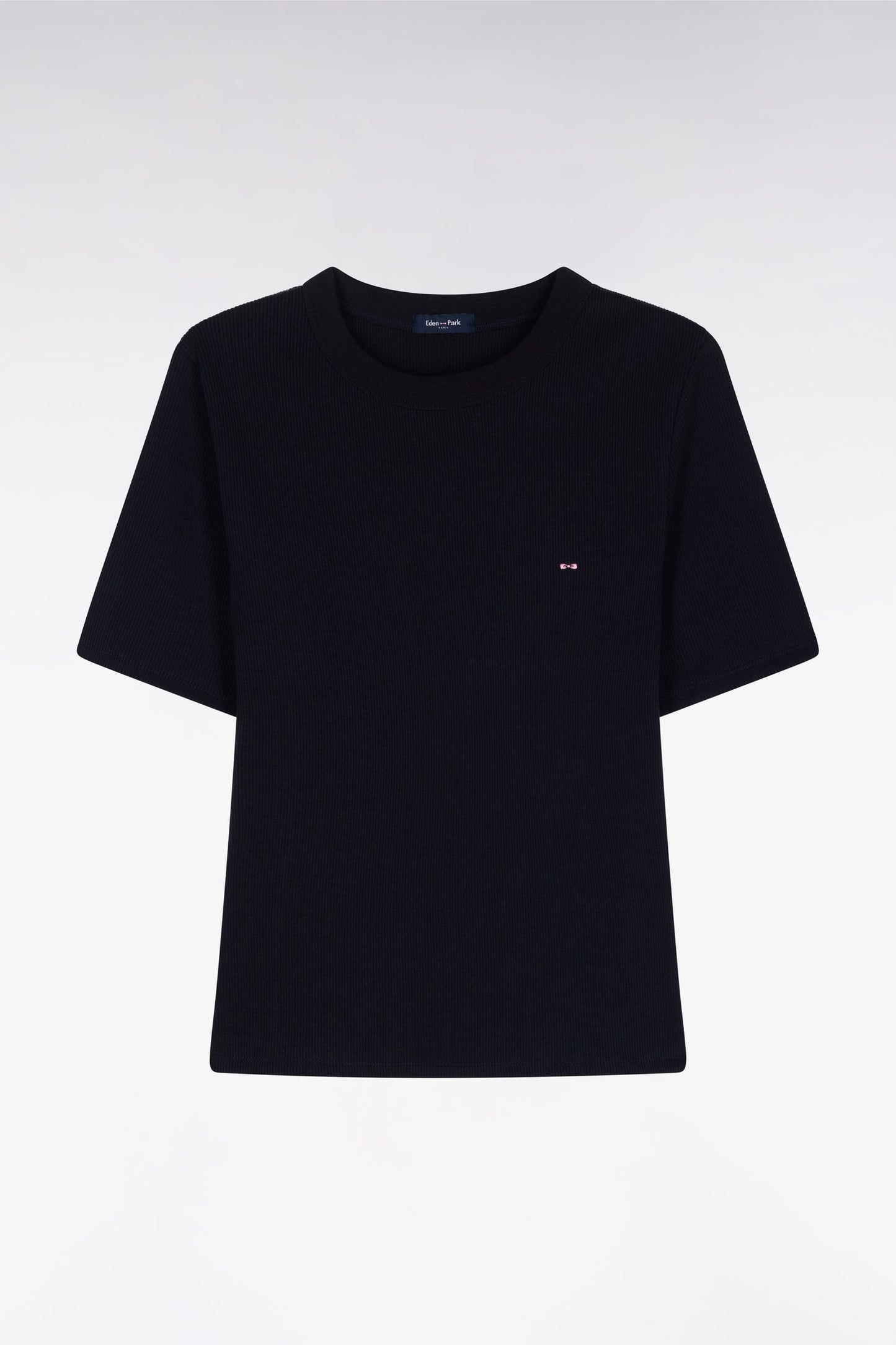 T-shirt col rond à manches courtes marine coupe slim