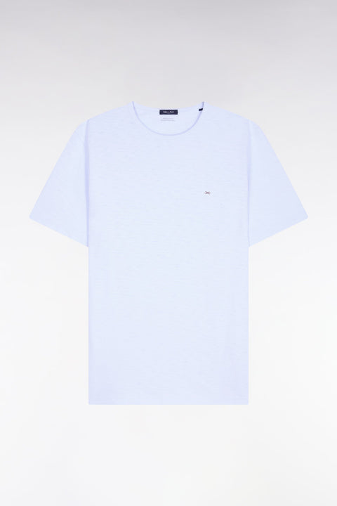T-shirt à manches courtes en jersey de coton slub ciel coupe regular - Image 2