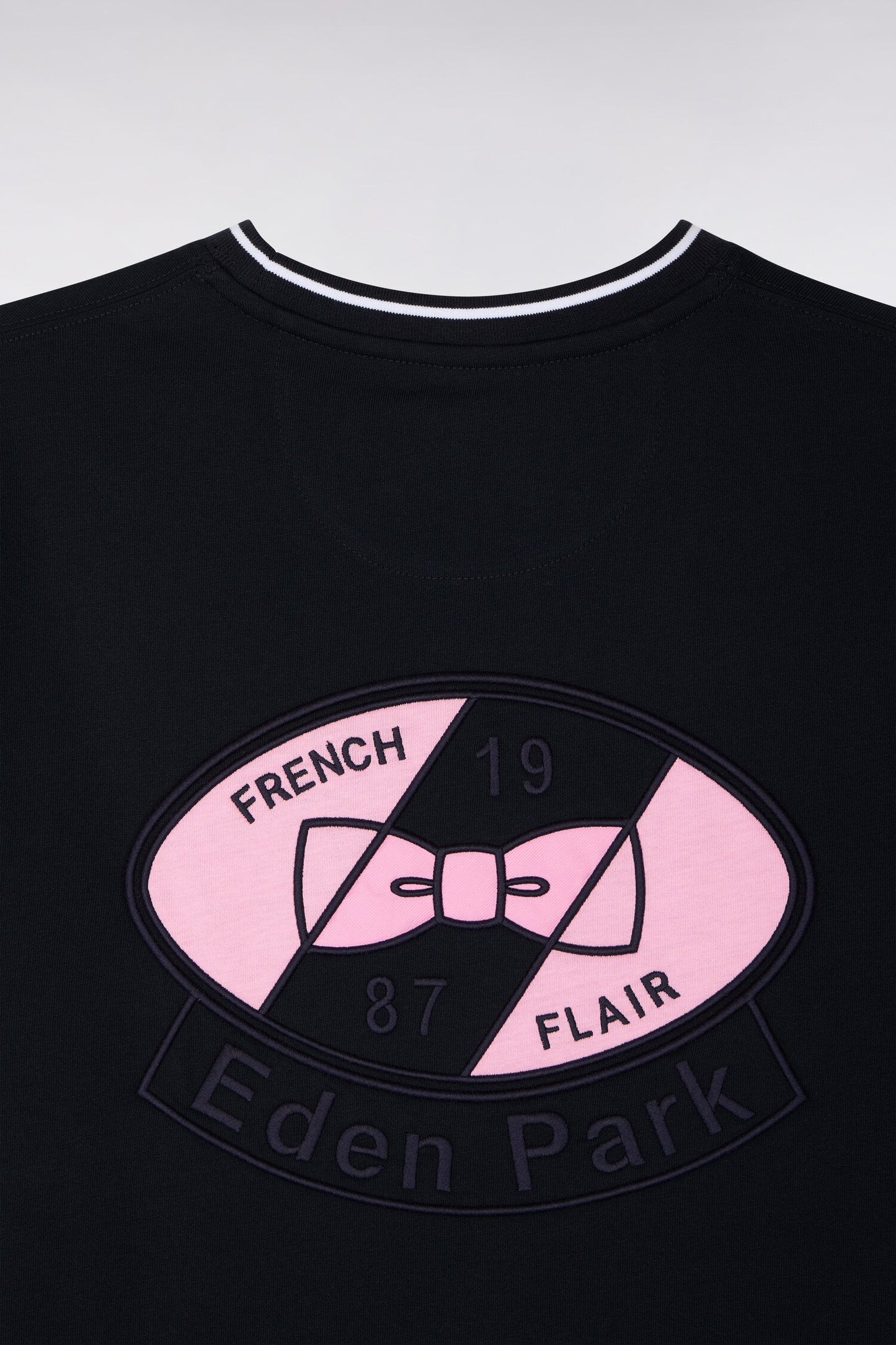 T-shirt à manches courtes en coton marine