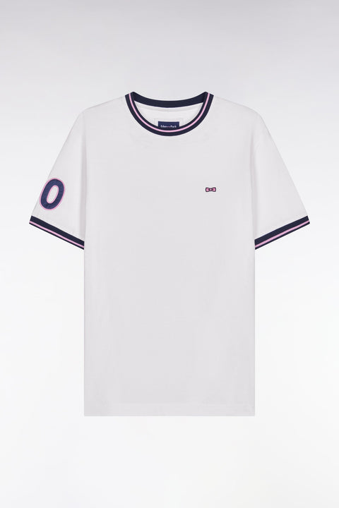 T-shirt à manches courtes en coton blanc - Image 2