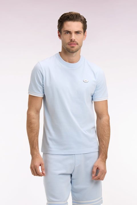 T-shirt à manches courtes en coton ciel coupe regular - Image 2