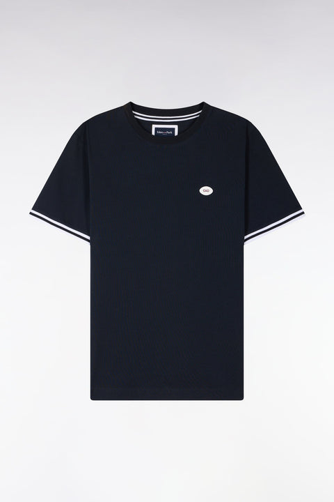 T-shirt à manches courtes en coton marine coupe regular - Image 2