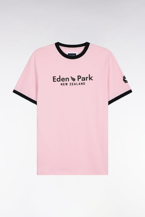 T-shirt à manches courtes New Zealand en coton rose coupe regular - Image 2