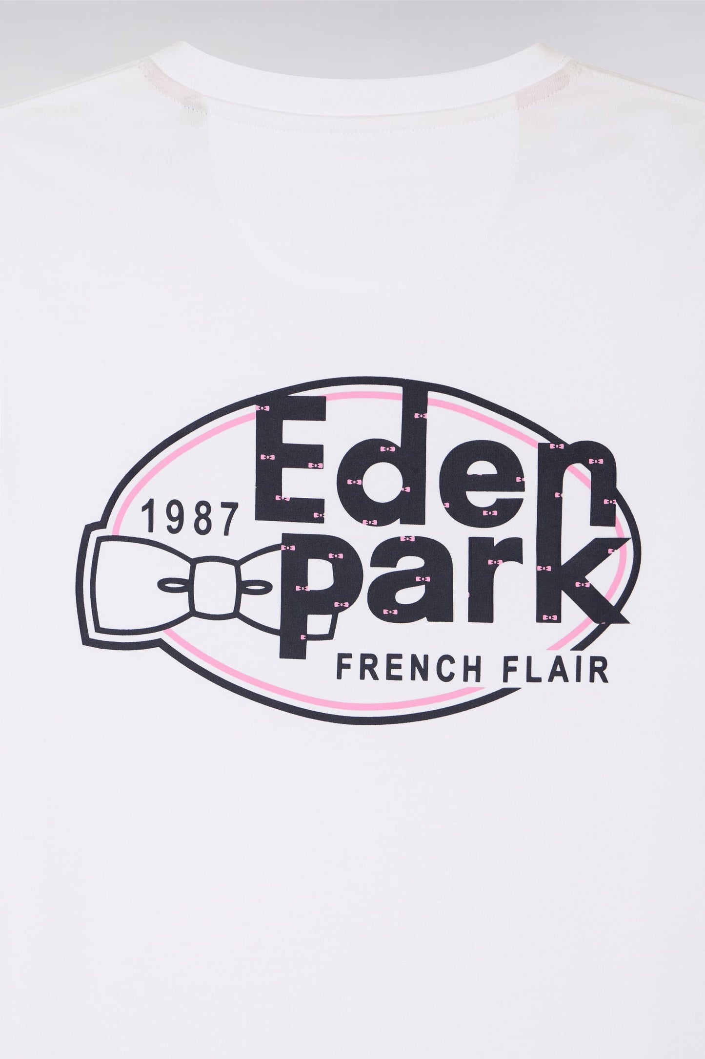 T-shirt à manches courtes blanc sérigraphié coupe regular