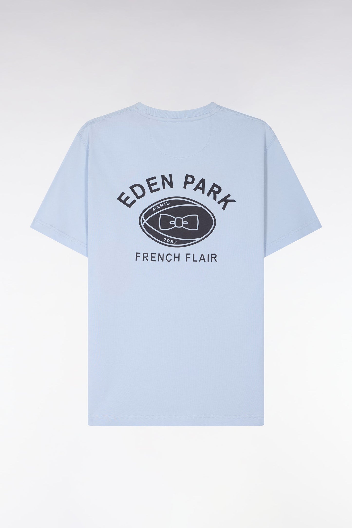 T-shirt à manches courtes sérigraphié gris clair coupe regular