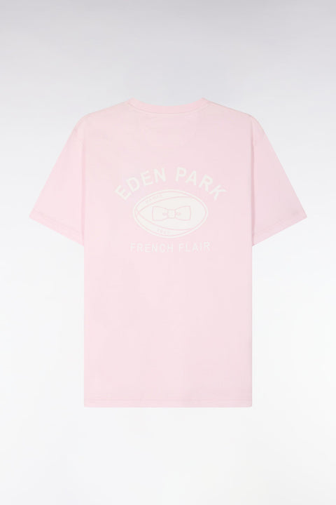 T-shirt à manches courtes sérigraphie dos rose coupe regular - Image 2
