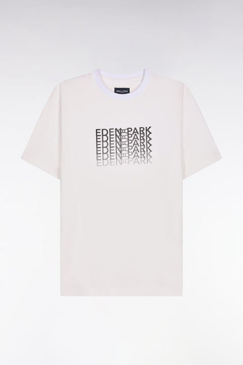 T-shirt à manches courtes sérigraphié noir coupe regular - Image 2