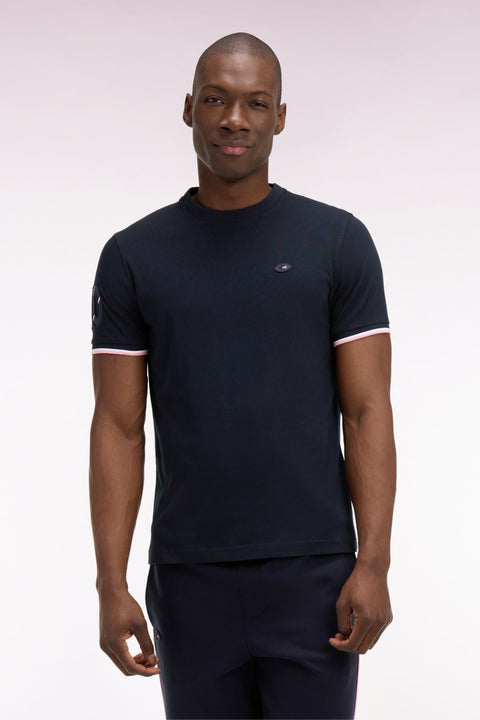 T-shirt XV de France à manches courtes en coton marine coupe regular - Image 3